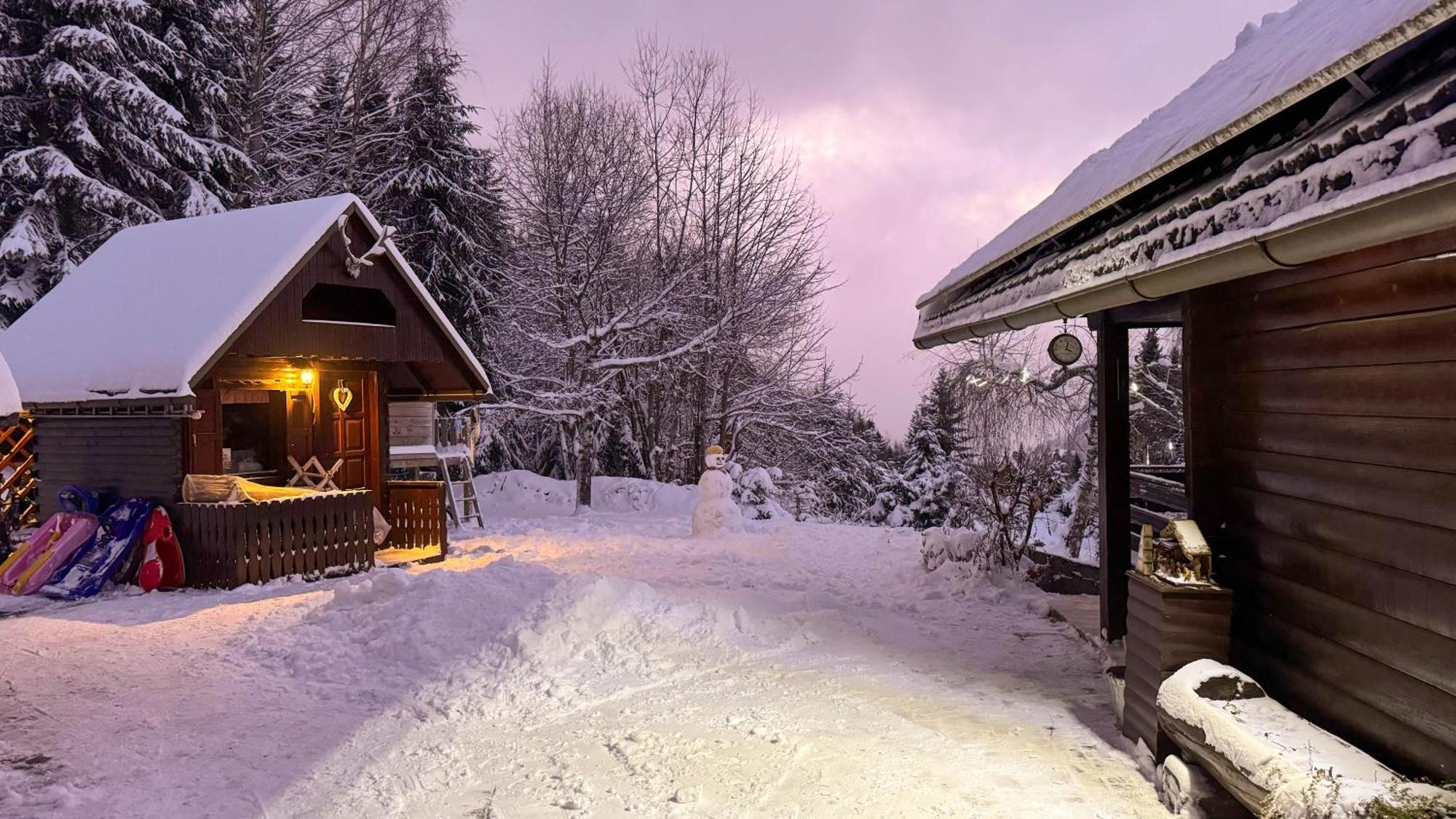 Dwarfs Cabin Overlooking Julian Alps Near Bled Jesenice Exterior foto